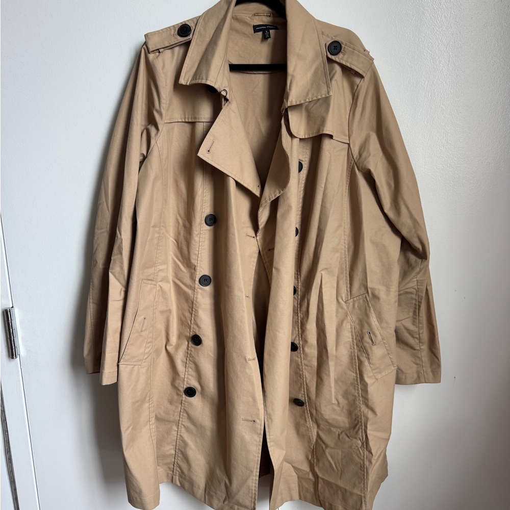 Universal Standard Beige Trench Coat - Picture 4 of 9